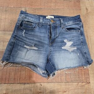 Universal Thread High Rise Midi Denim Shorts